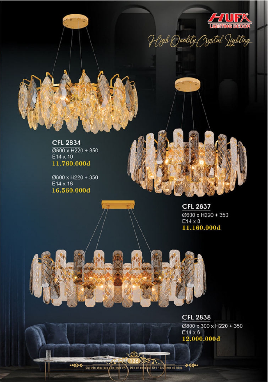 Bảng giá đèn trang trí HUFA